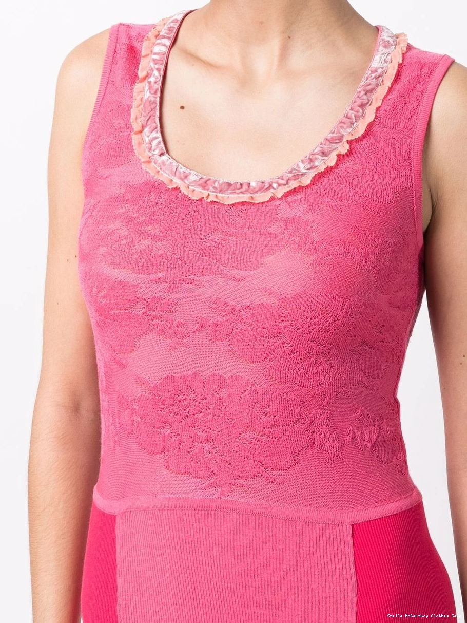 Cheap sleeveless Tight Women dress patchwork Stella Mix McCartney 0811